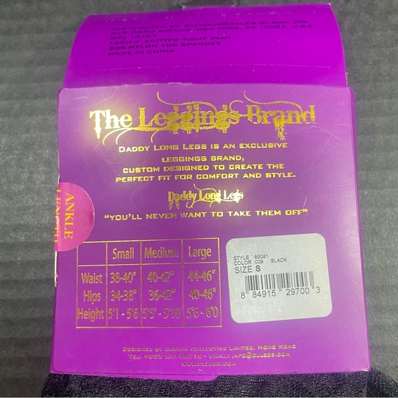 BNIP Daddy Long Legs Lace footless tights small PRICE FIRM NO DISCOUNTS SEE SIZE - Picture 3 of 7
